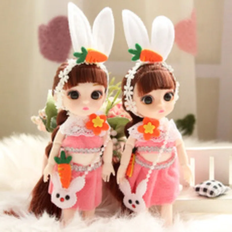 12 سنتيمتر فستان الزفاف المد المستمر الخلط المفاتيح قلادة الأميرة فتاة الإبداعية هدية صغيرة دمية أفخم المفاتيح #6