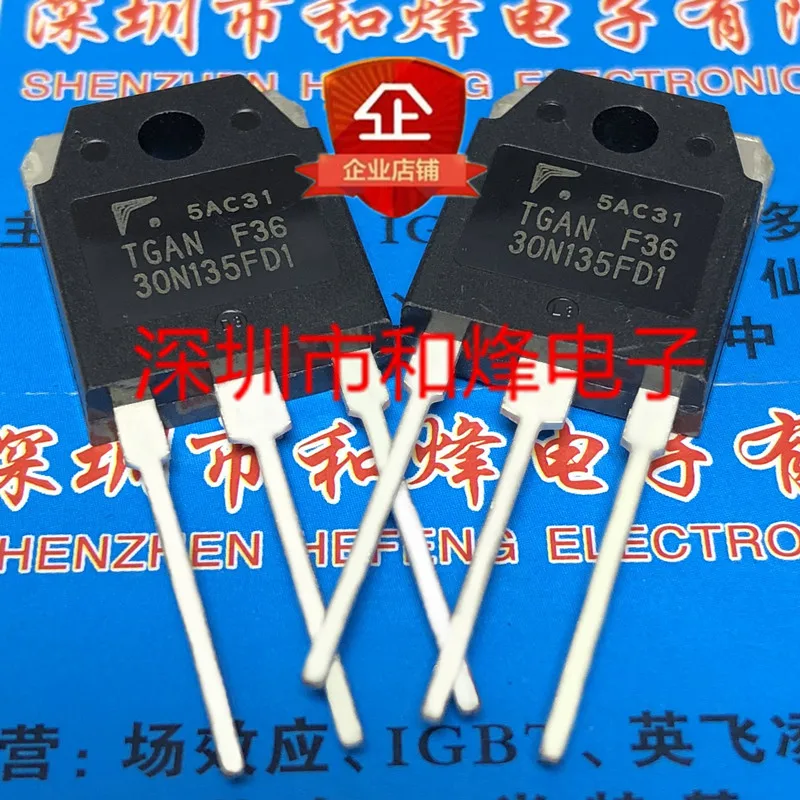 5PCS-10PCS TGAN30N135FD1 TO-3P 1350V 30A Really Stock Best Quality In Stock Fast Shipping