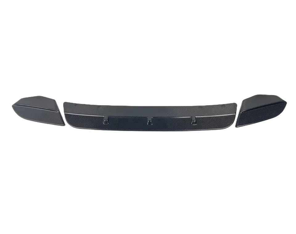 F97 F98 3-PC SK Style Carbon Fiber Front Bumper Lip Spoiler Splitter For BMW X3M X4M F97 F98