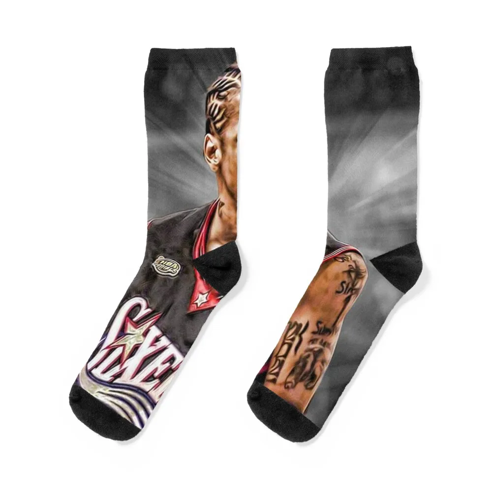 

allen iverson Socks Lots cool funny gifts basketball Socks Female Men's