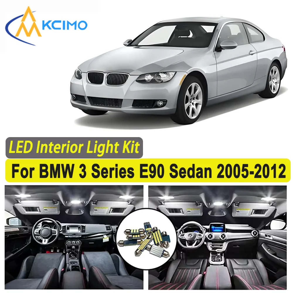 

Kcimo For BMW 3 Series E90 Sedan (2005-2012) Premium Bright LED Interior Dome Map Trunk Light Kit Car Led Lamps Canbus Car LED