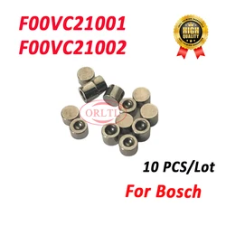 ORLTL 10 PCS F00VC21001 Fuel Injector Ball Seat 1.34mm F 00V C21 001 F00VC21002 1.5mm For Bosch Diesel Injector 0445110/0445120