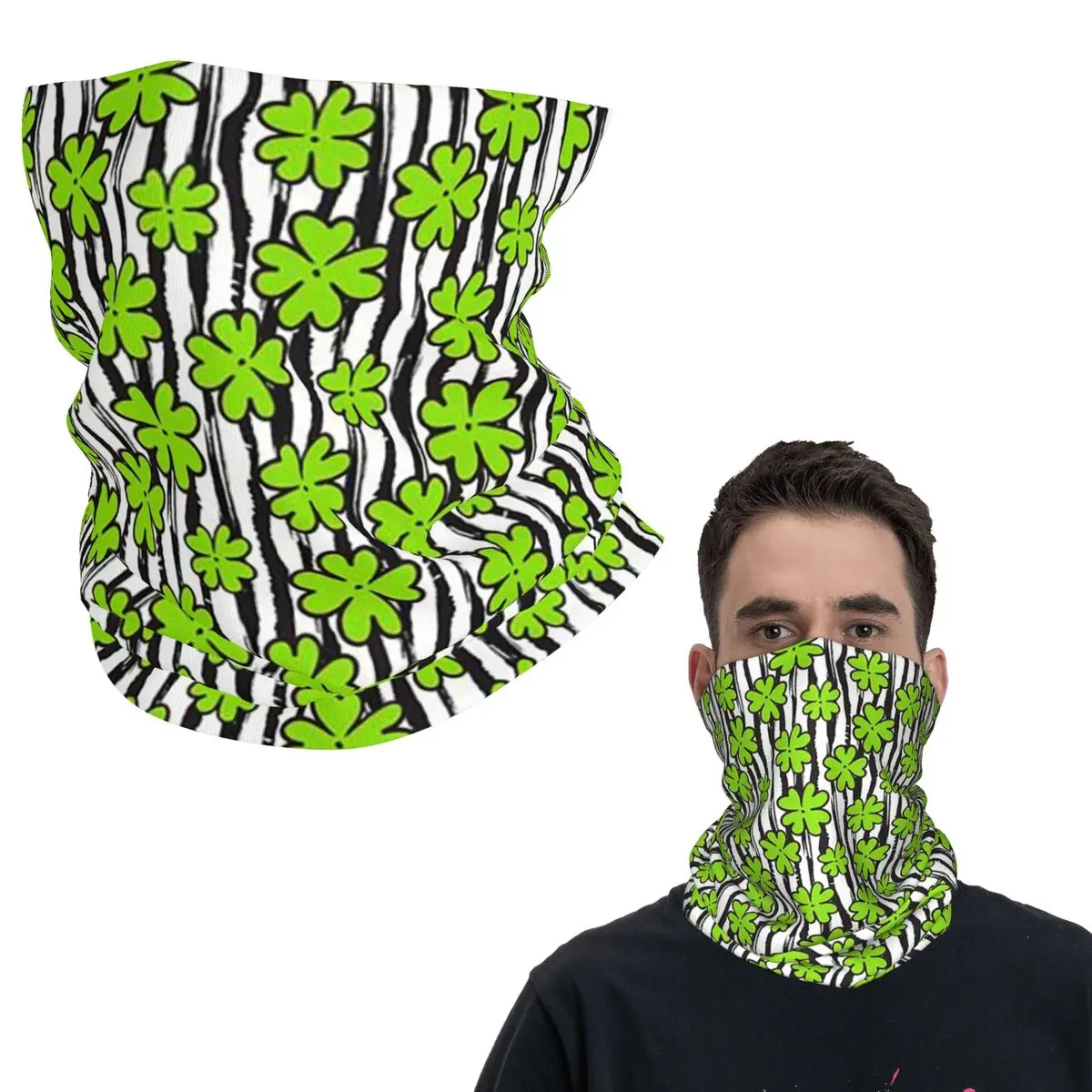 

Бандана на день Святого Патрика Lucky C-Clover-S с листьями, гетры с принтом, шарф, многофункциональная Балаклава, унисекс, для взрослых, моющаяся