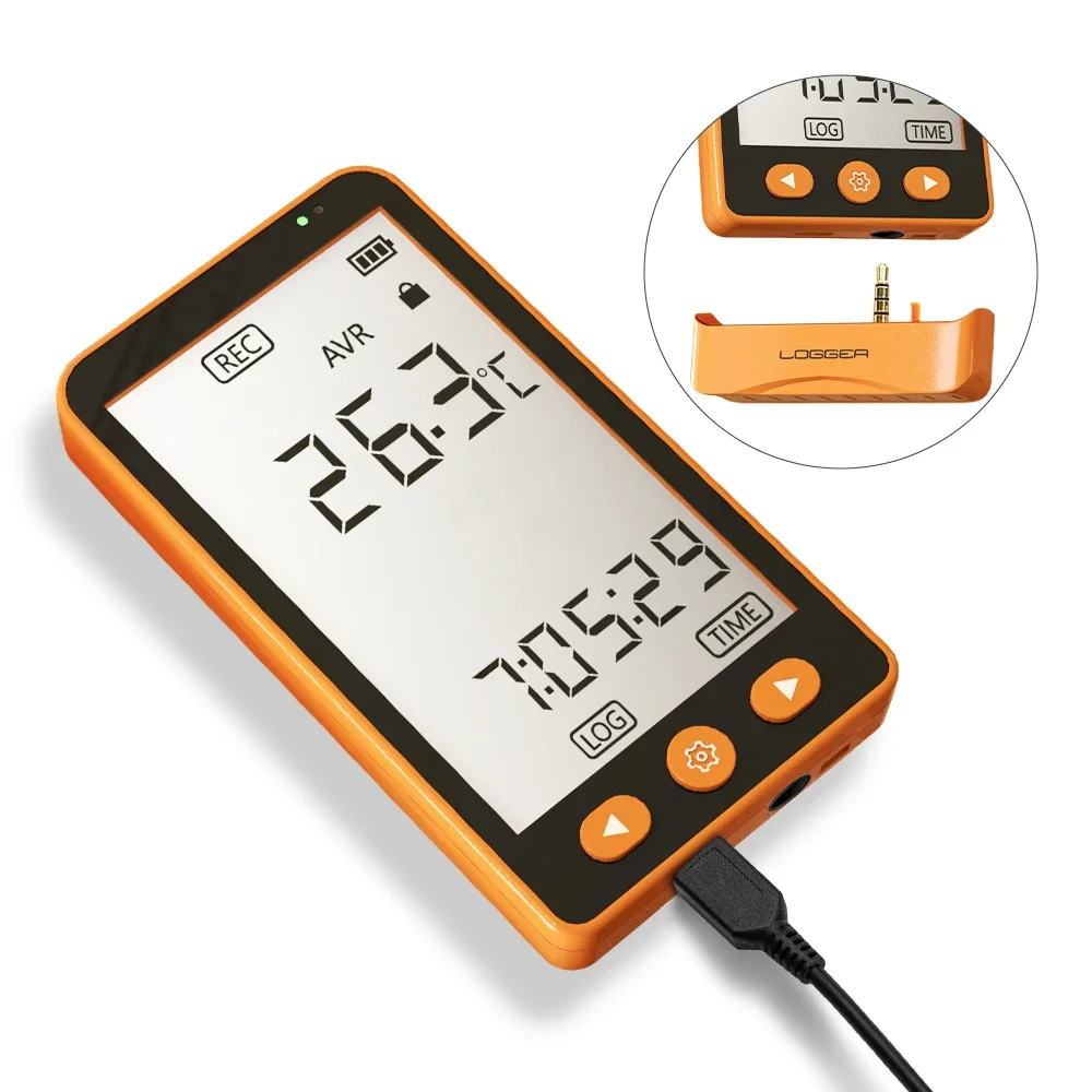 AIKESI GSP-70S Plug and Play Freight Temperature Recorder Mini Single Use USB Data Trace Temperature Loggers