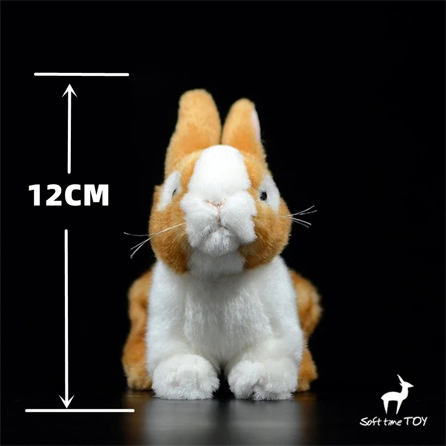 Dutch Bunny High Fidelity อะนิเมะกระต่ายน่ารัก Plushie ภาษาดัชคํากระต่ายของเล่นตุ๊กตาเหมือนจริงสัตว์จําลองตุ๊กตาตุ๊กตาคาวาอิของเล่น