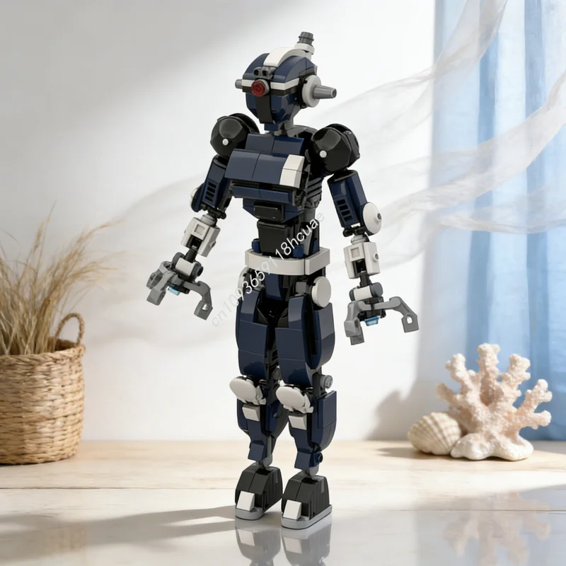 

447 деталей MOC Assaultron Police Paint, конструктор, архитектурные строительные блоки, рождественские подарки, DIY, креативная идея, развивающие игрушки, кирпичики