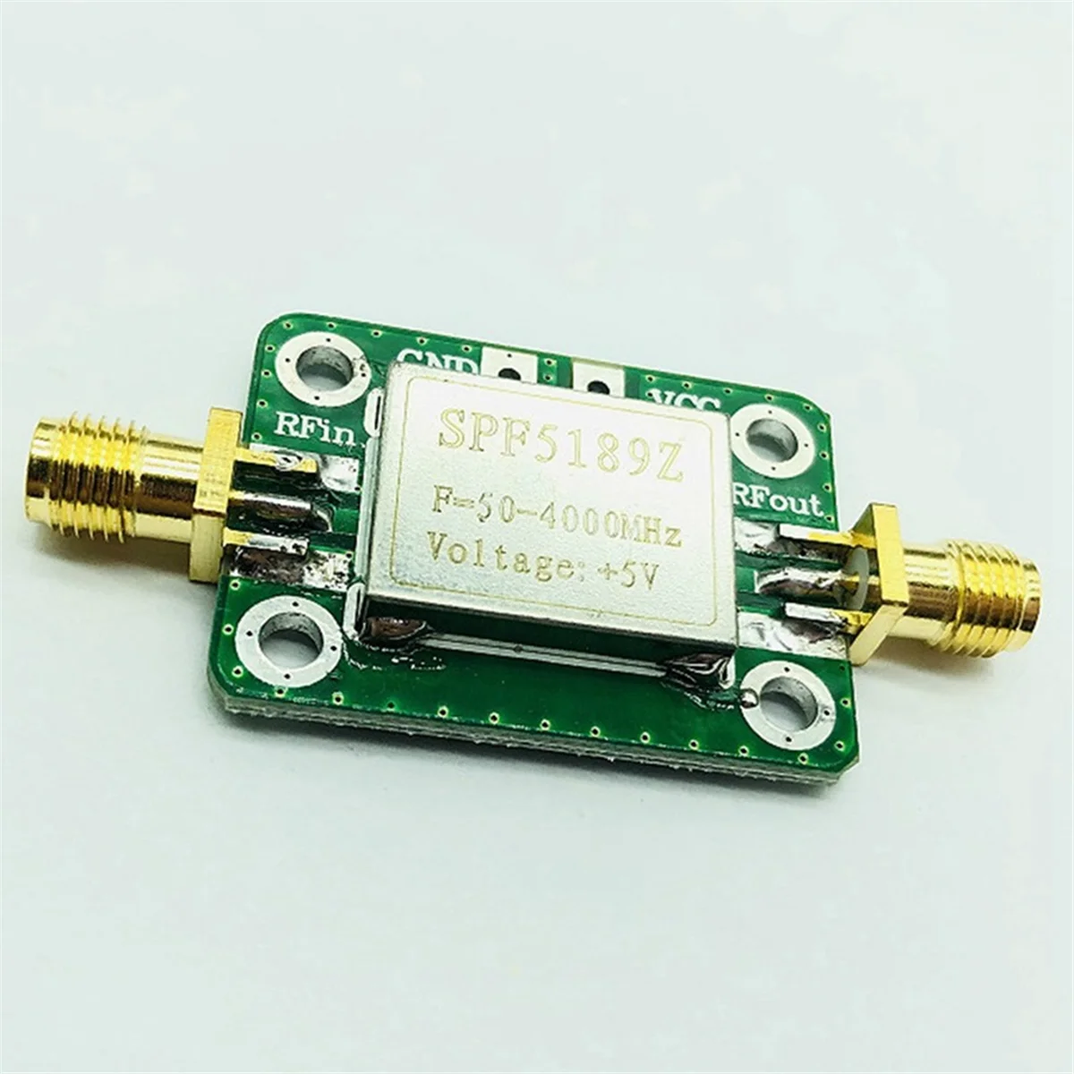 RF Amplifier, Low Noise LNA 50 to 4000MHz SPF5189Z RF Amplifier for Amplifying FM HF VHF UHF Radio Signal