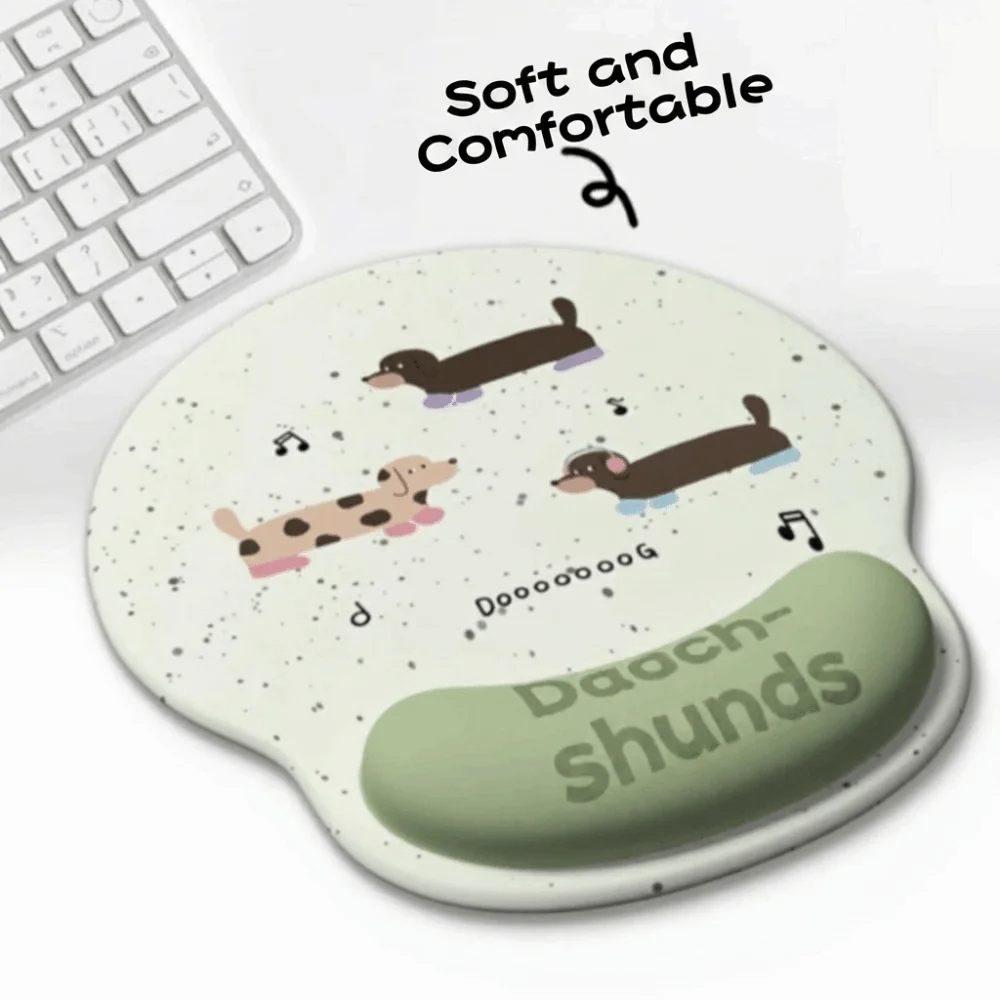 Computer Accessories Ergonomic Mouse Wrist Rest Pad Non-Slip Cartoon Wrist Rest Support Soft Creative Mouse Mat Office Use