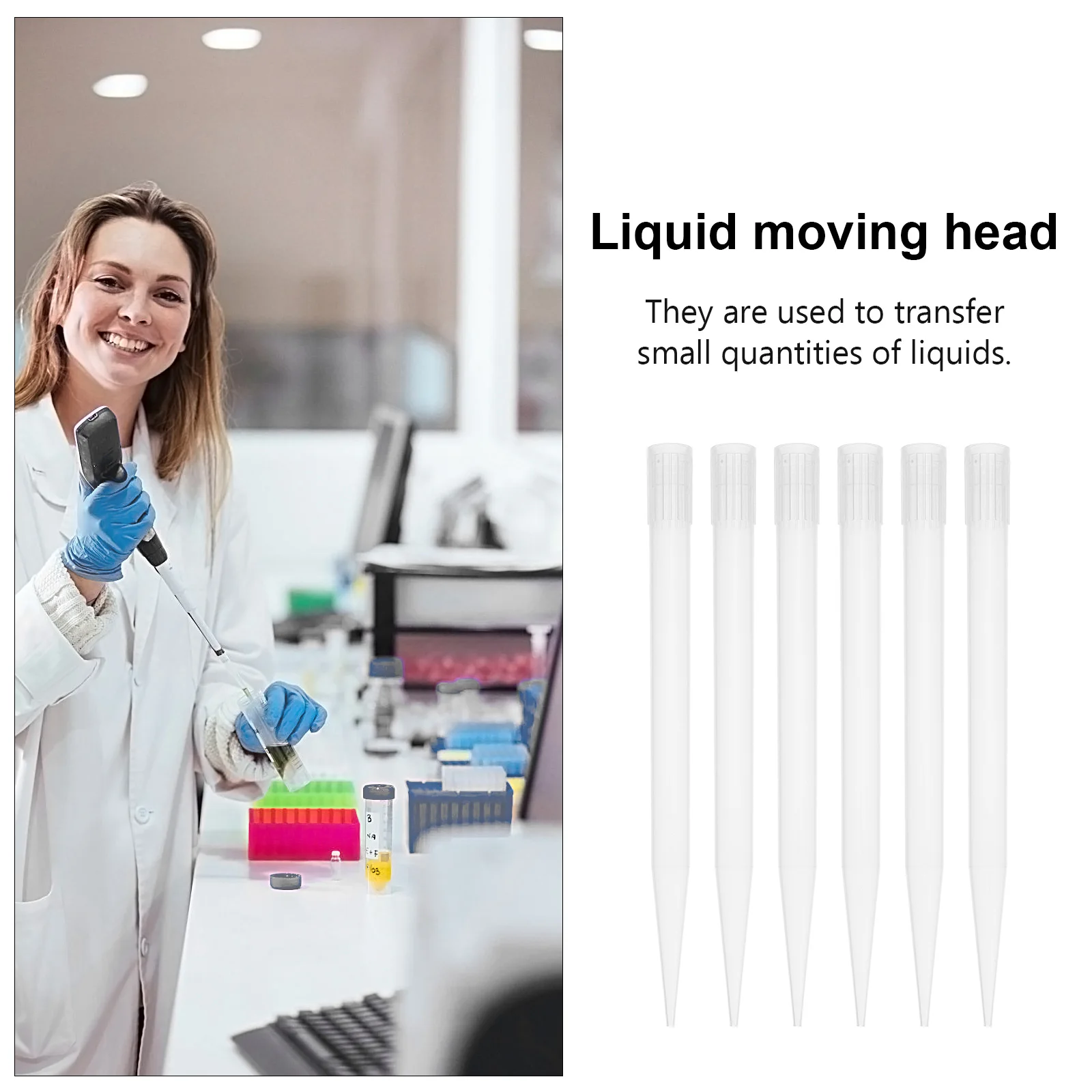 

300 Pcs Pipette Tips Pipettor Nozzle Liquid Laboratory Supplies 5ml Experiment Pipettes