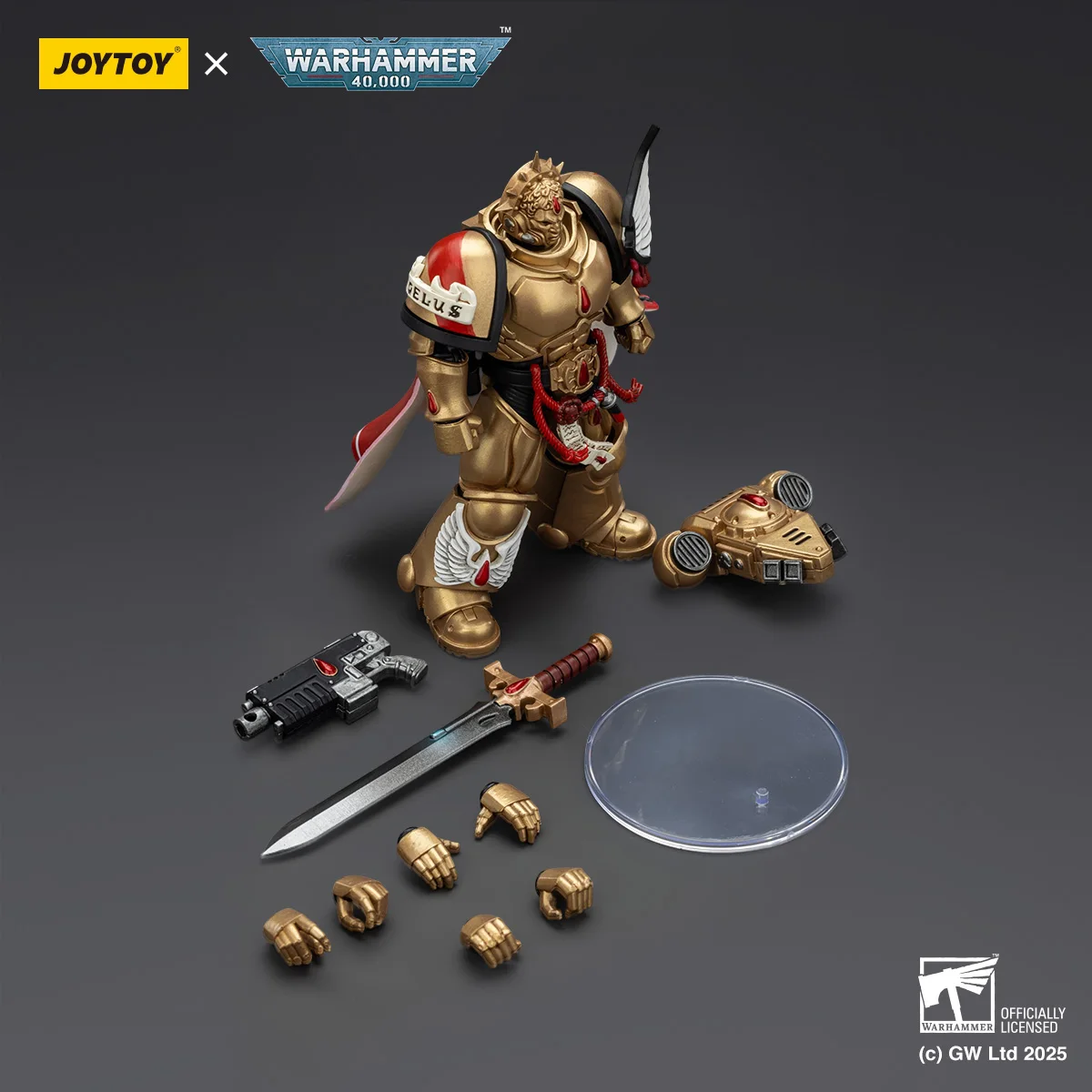 

【MT】Доставка в течение 24 часов JOYTOY Warhammer 40K Капитан Blood Angels с тяжелым болтовым пистолетом и силовым мечом, модель 1/18, коллекционная фигурка