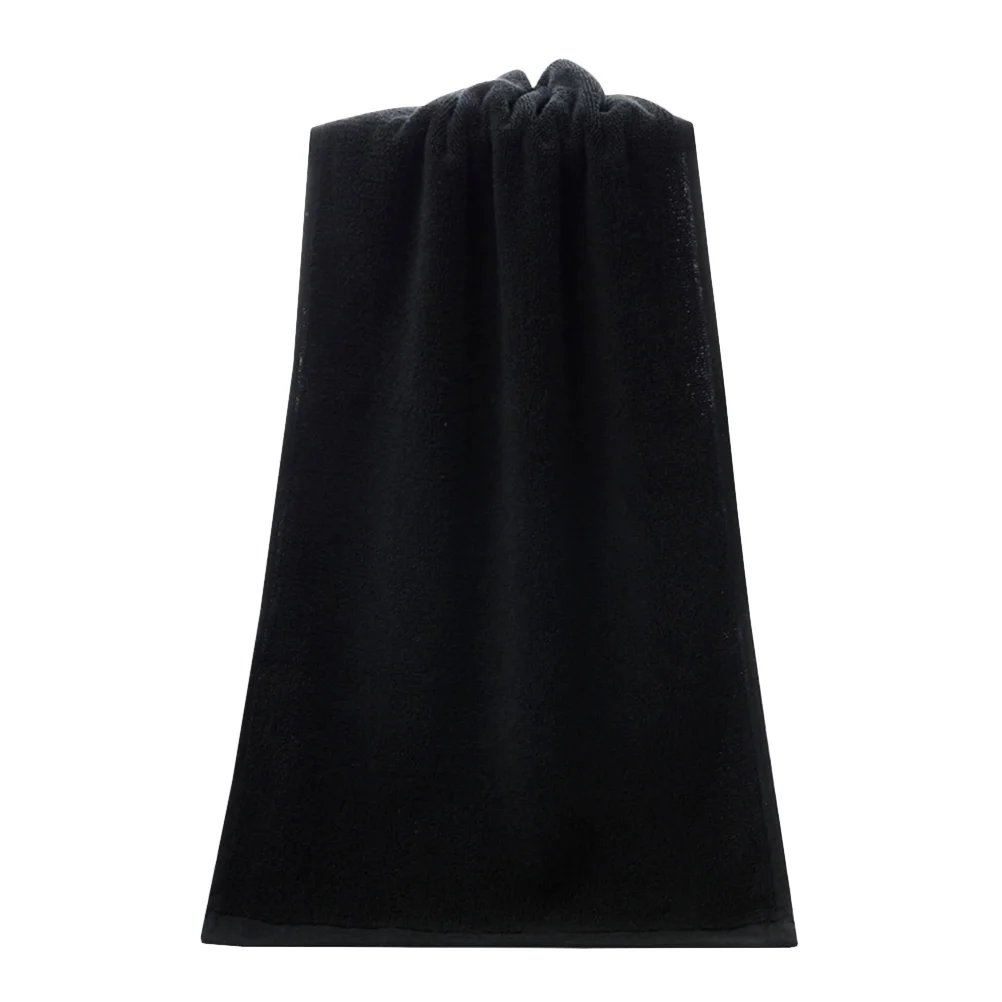 

Cotton Black Color Face Towel Bath Towel Fast Drying Water Absorption Towel 35x75cm