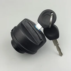1set Fuel Tank Filler Cap with 2 Keys Black ABS Petrol Locking Lid Fit for Citroen C1 Peugeot 107 Ford Mondeo Tank Covers