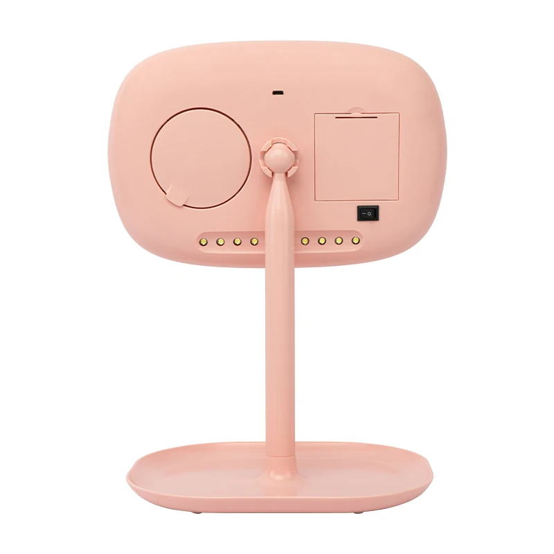 مصباح طاولة ومرآة مكياج 2 في 1 مع تعتيم باللمس، تكبير 1X/10X، يعمل بمنفذ USB، لزينة المكتب #3