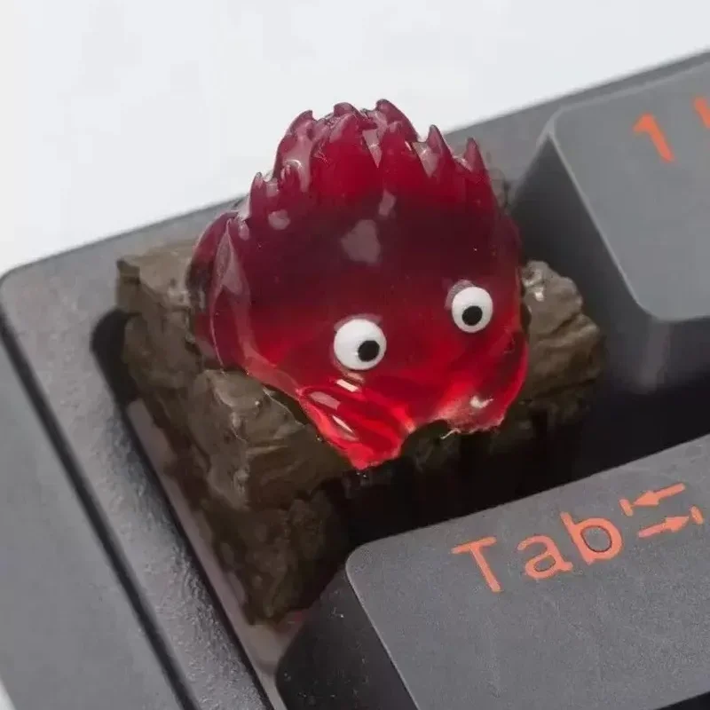 1piece Calcifer Harbin Castle Anime Theme Keycaps Personalized Resin Mechanical Keyboard Keycap for Keyboard PC Gifts [In Stock]