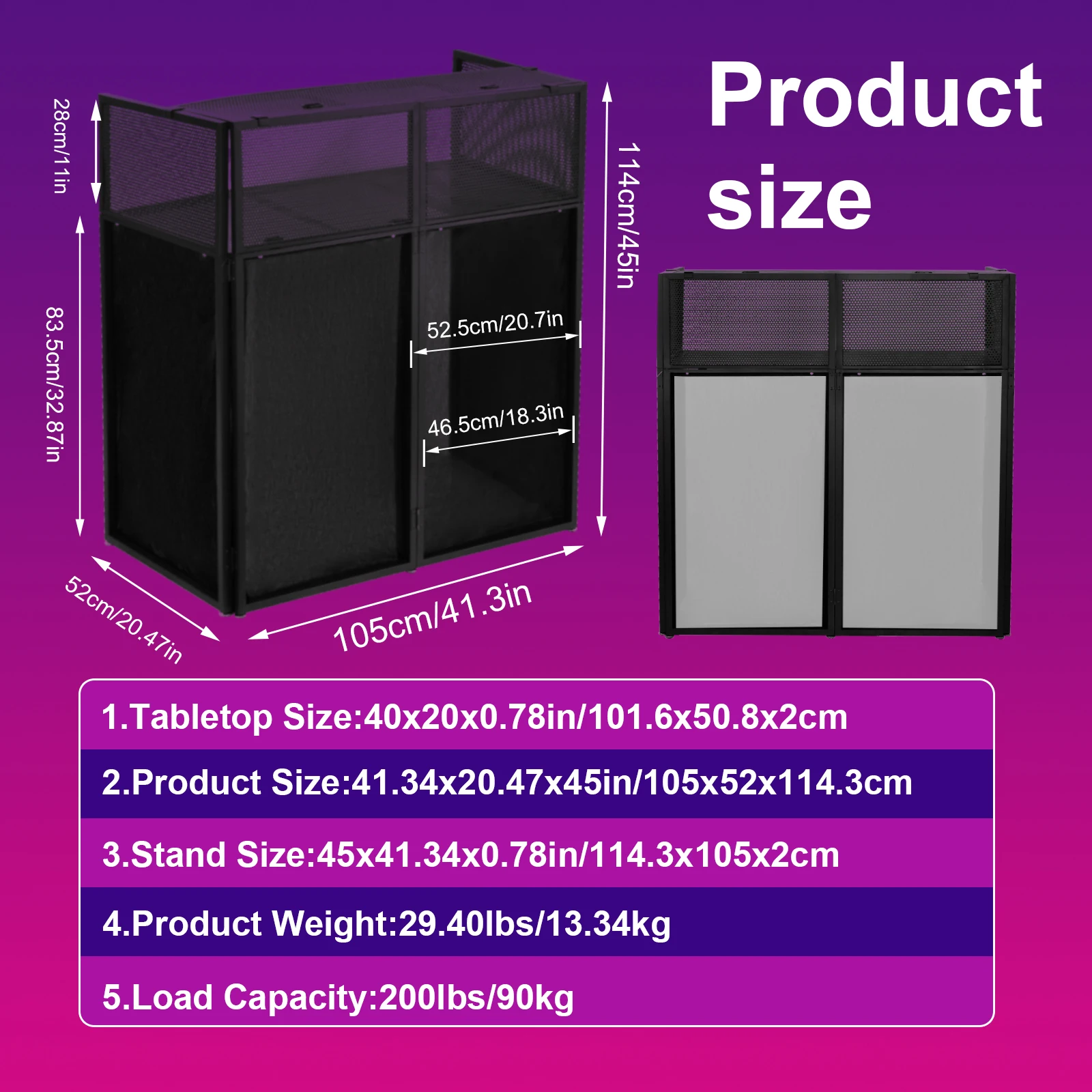 Meja DJ Portabel, Rangka Logam - Dj Stand Table Foldable ulasan dan harga