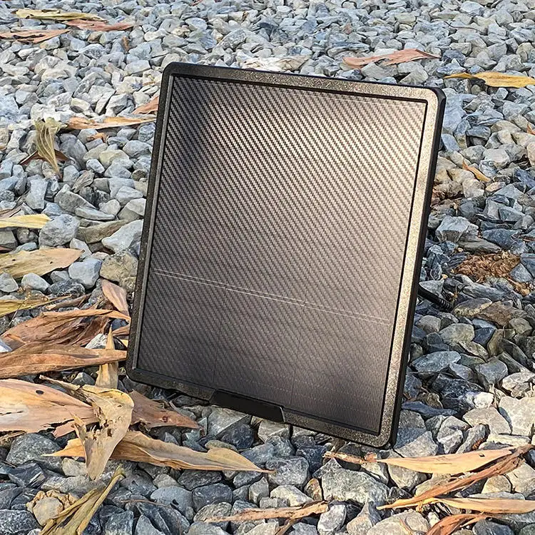 Solarladegerät-Set für Mobilfunk-Wegkamerafallen, Solarpanel mit Typ-C, USB-Schnellladung, 6 V, 9 V, 12 V, 10 W, 25000 mAh – Detail 12