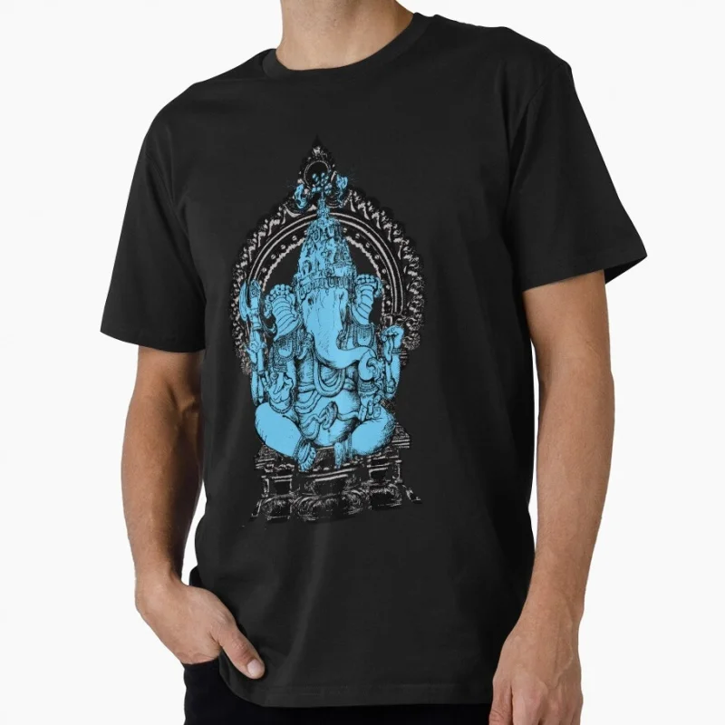 

Elephant Lord Ganesha god of beginnings, wisdom and luck Gift t shirt 0605 Hindu Mythology Graphic Clothes US Size Tops S-6XL