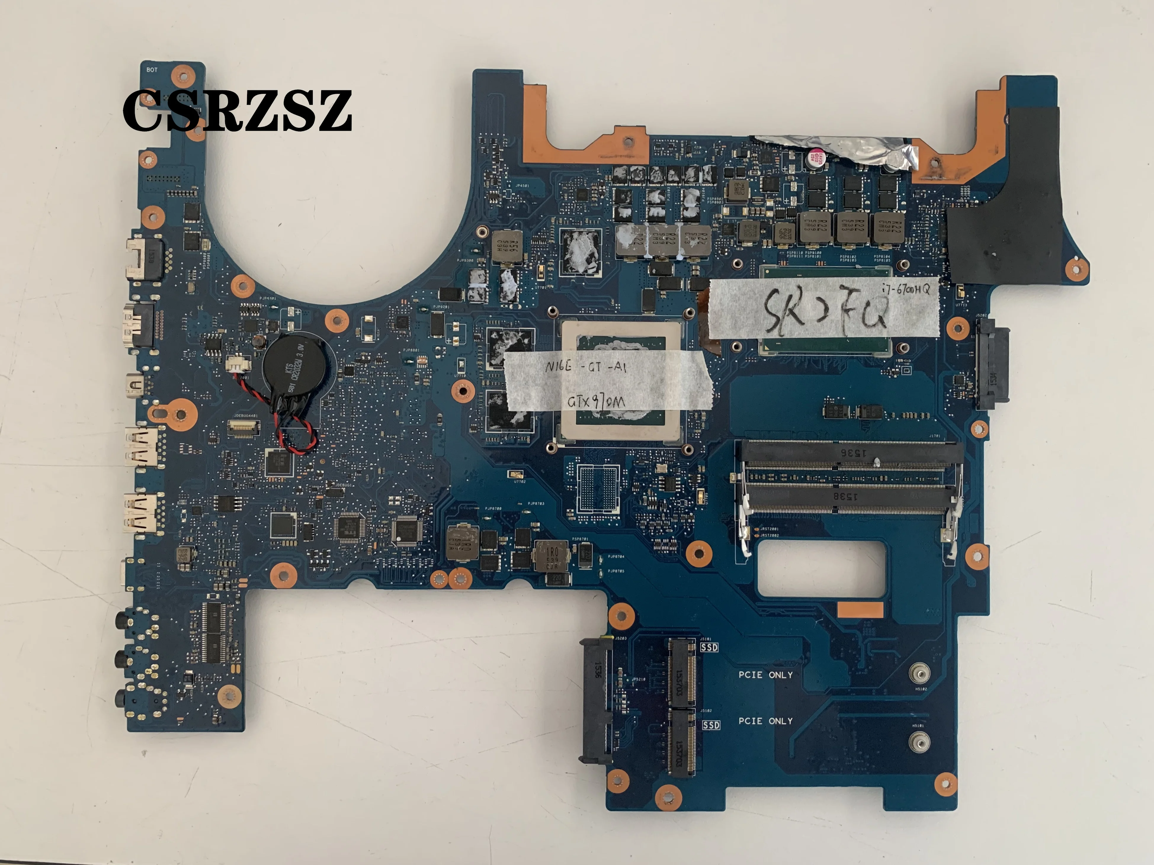 CSRZSZ  For  ASUS G752VY G752VT Laptop motherboard REV 2.0 I7-6700HQ CPU GTX970M Test ok 100% original