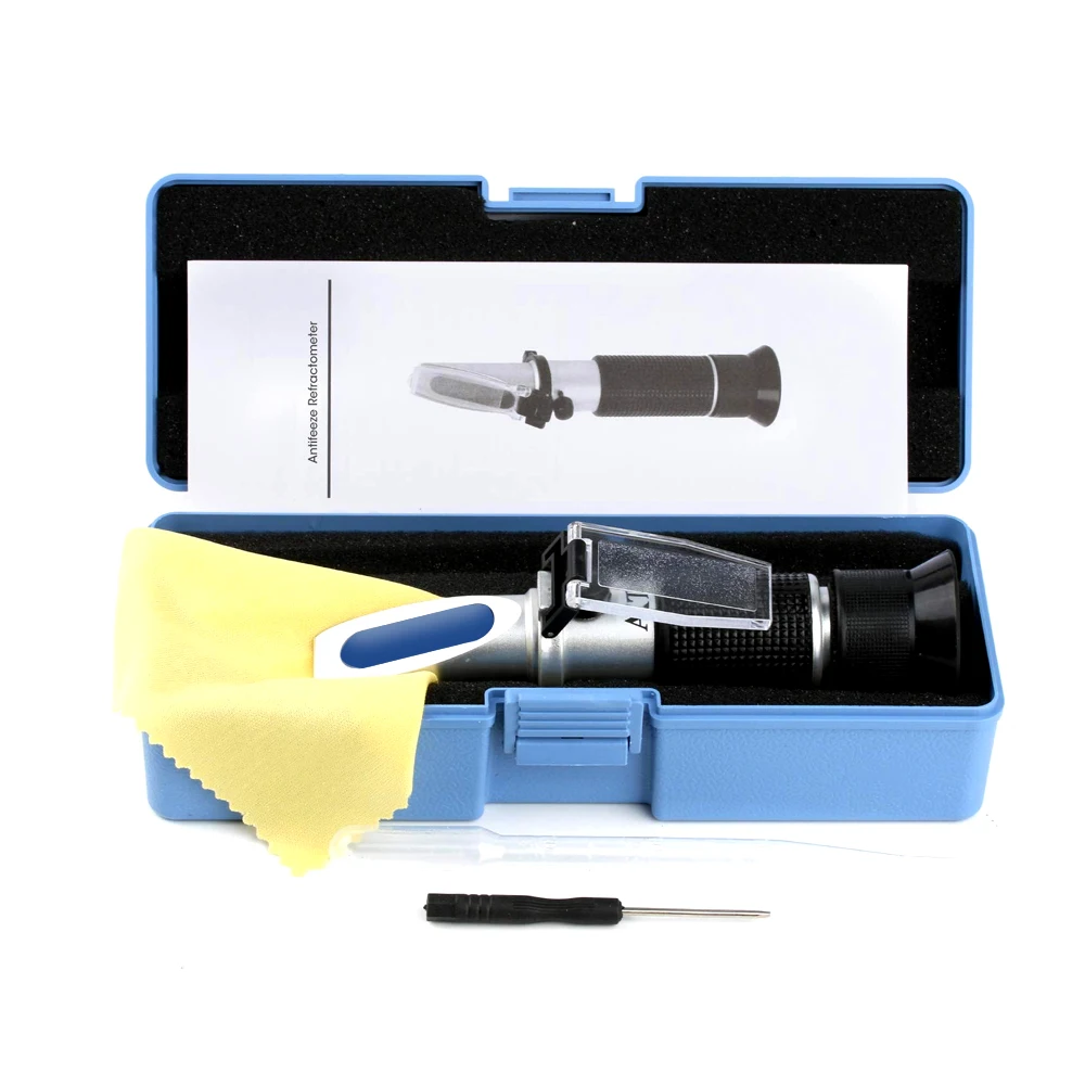 2 in 1 Handheld Alcohol Brix Refractometer 0-25% Alcohol Beer Wine Concentration Meter 0-40% Sugar Refractometer Tester