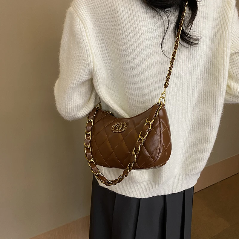 

Vintage Designer Women Shoulder Bag Luxury Leather Crossbody Tote High End Handbag Classic Elegant Style