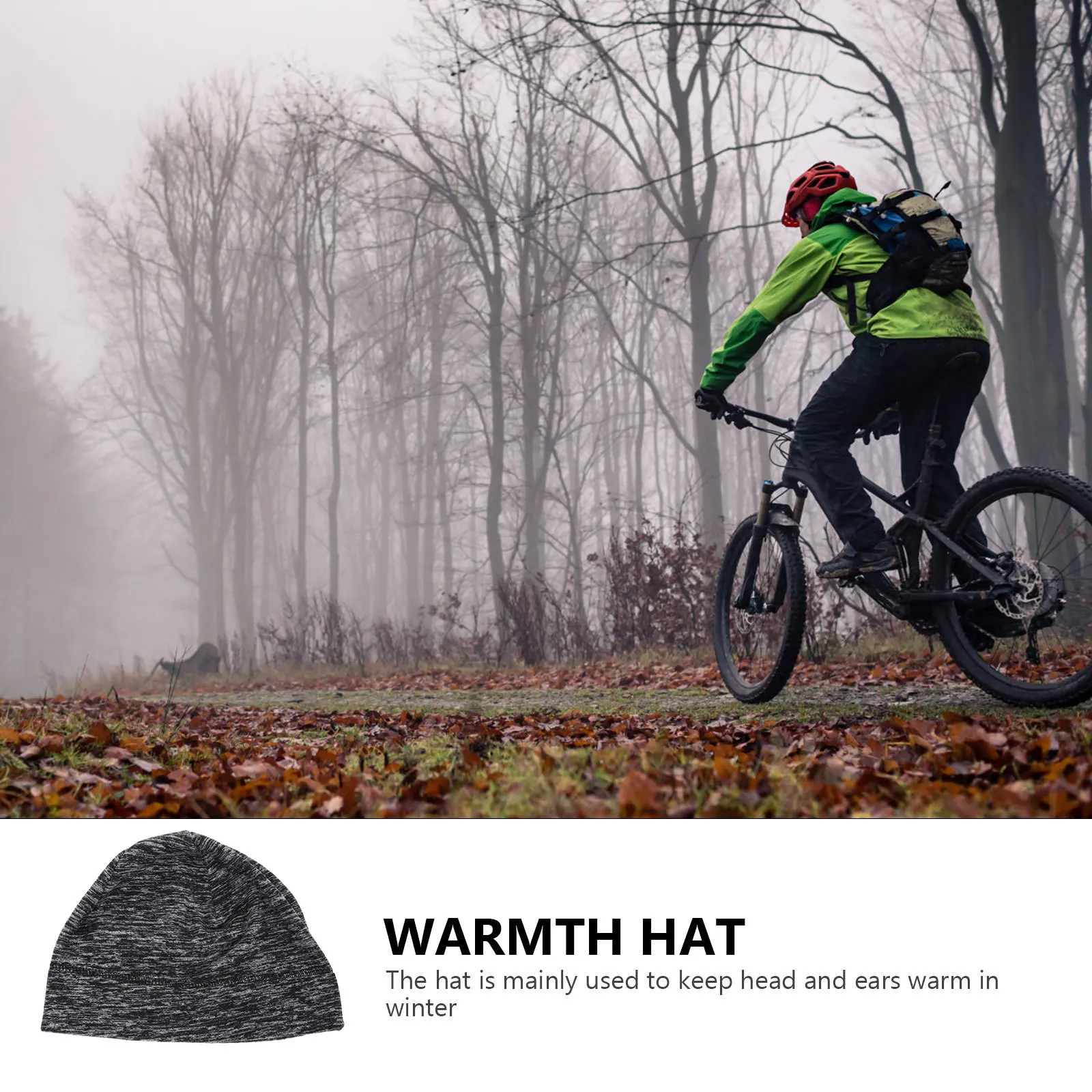 

1Pcs Winter Warmth Hat Windproof Cycling Beanie Thick Elastic Outdoor Cold-Proof Unisex Hat for Hiking