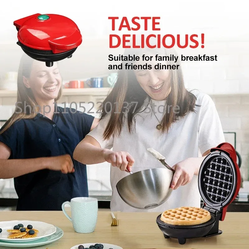 Calf Crossing Electric Waffle Maker Travel Artifact Mold for Baking Foot Bag Foldable Portable Thermal Insulation Dormitory Bar