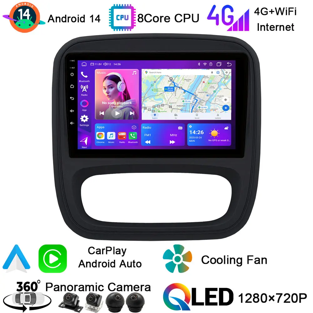 Wireless car carplay Android Car Multimedia Radio Video Player Stereo DSP Auto DAB For Nissan NV300 Combi Mitsubishi ExpressX82