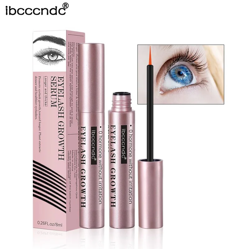 8Ml Eyelash Growth Serum Natural Eyelash Enhancer Liquid Eyelashes Lengthening Essence Thicker Stronger Curler