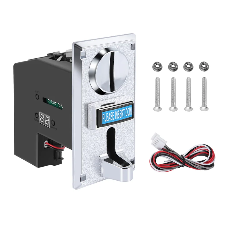 

M20K Durable Programable Plastic Multi Coin Acceptor Electronic Roll Down Coin Acceptor Selector Mechanism Side Coin Selector