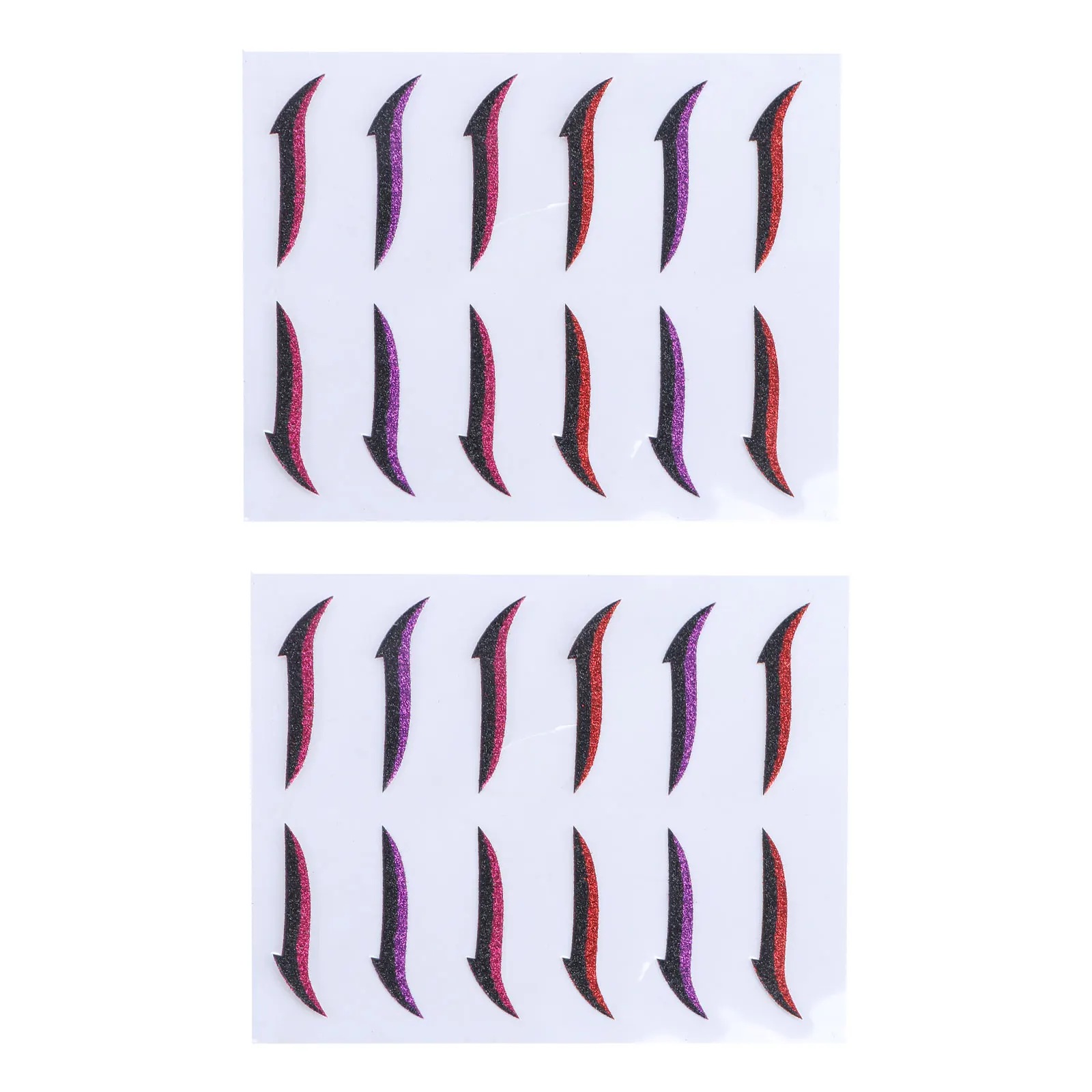 12 pares de pegatinas de maquillaje para ojos, cintas para párpados dobles, autoadhesivas, reutilizables, delineador de ojos para todas las etnicidades, uso en interiores y exteriores