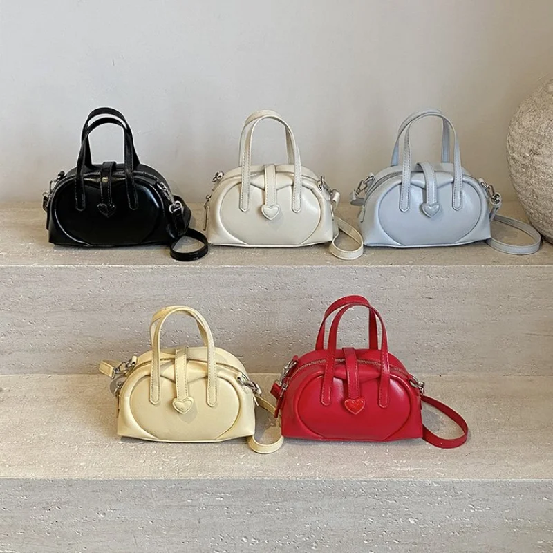 

Stylish Vintage Simple Crossbody Bag With Letter Logo Trendy For Business Women And Leisure