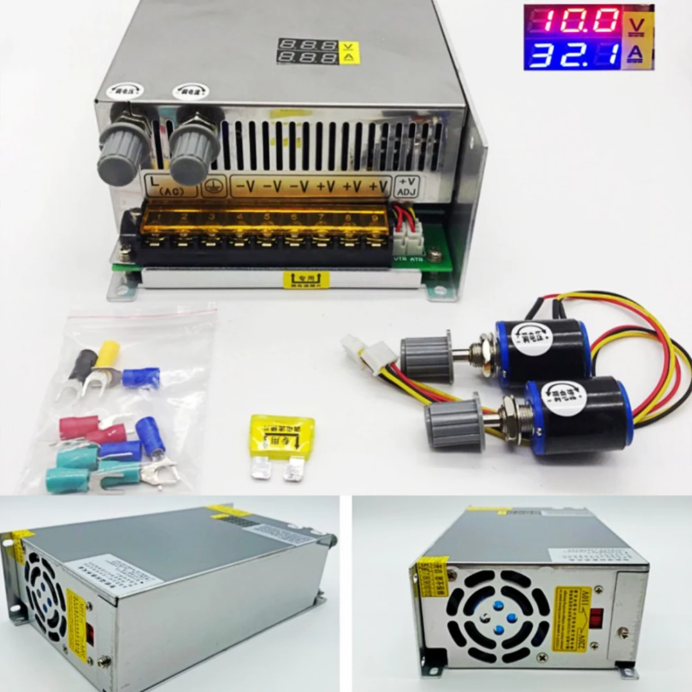 DIY LED U-HOME AC110/220 to DC0-220V 0-70A 1000W Adjustable Knob Switching Power Supply for 100W/200W/300W/500W COB LED