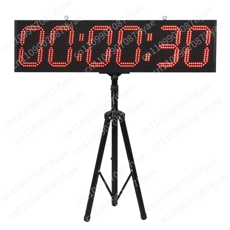 Marathon Race Clock, Electronic Sports Stopwatch with Countdown, Digital Timer, Tripod, EU and Au Plug, 5 in, 6 Digits