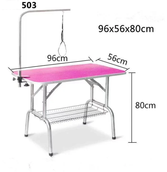 Wholesale professional veterinary equipment stainless steel portable collapsible pet dog grooming tables