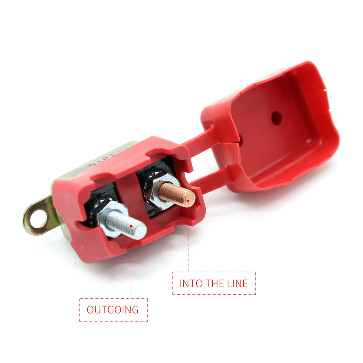 

DC 12V 30A IP67 Waterproof Circuit Breaker with Auto Reset for Marine Boat Dirt Bike Special Vehicle (Red)