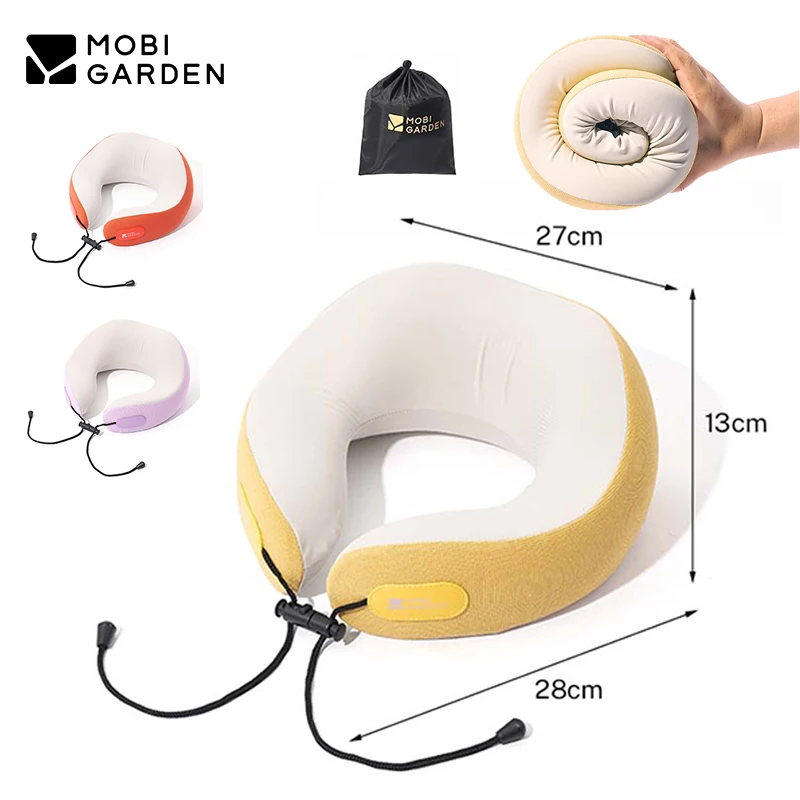 

MOBI GARDEN Memory Foam U-shaped Pillow Cotton Neck Shoulder Soft Car Airplane Travel Office Nap Relax Ultralight Sleep Pillow