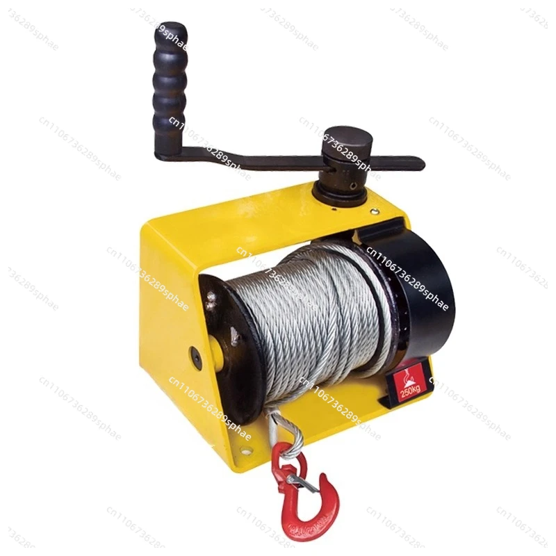 250Kg turbo worm hand winch two-way self-locking self-braking manual winch