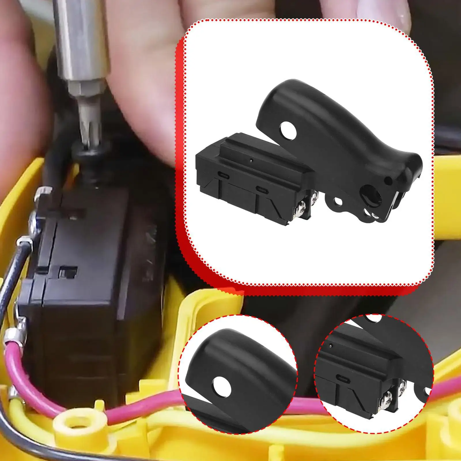 Miter Saw Power Switch High Performance Reliable Versatile Repair Parts Power Tool Accessories 606056-00 Replacement N548978