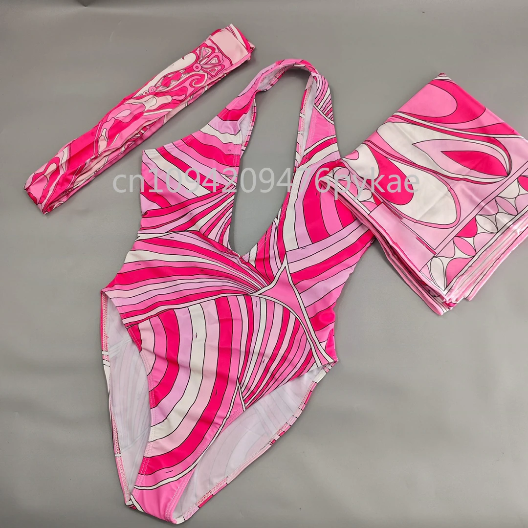 مجموعات السراويل النسائية الفاخرة مصمم العلامة التجارية سيدة إلكتروني التوقيع شعار وشاح الشاطئ المايوه