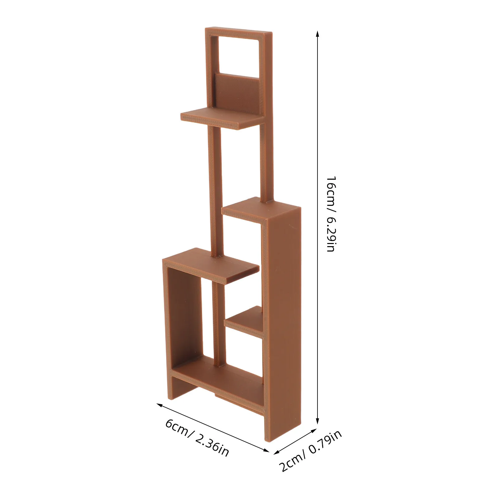 Scaffale portaoggetti per casa delle bambole in miniatura Espositore multistrato in scala 1:12 Piccola libreria Mobili per mobili Accessori fai da te