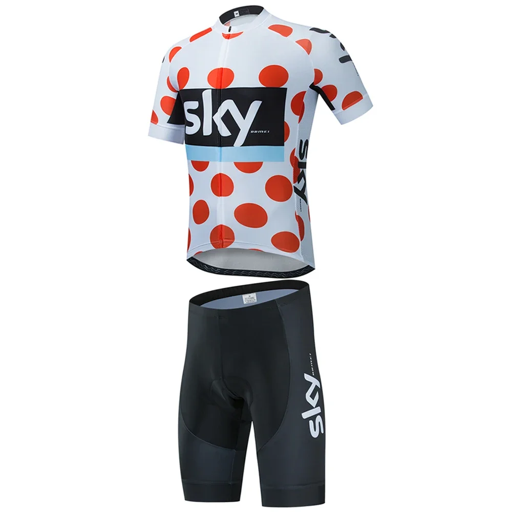 #8 Cycling suit set, short sleeved jersey for bicycles, men's cycling suit, SKYBBMEI backpack shorts, mountain bike shirt