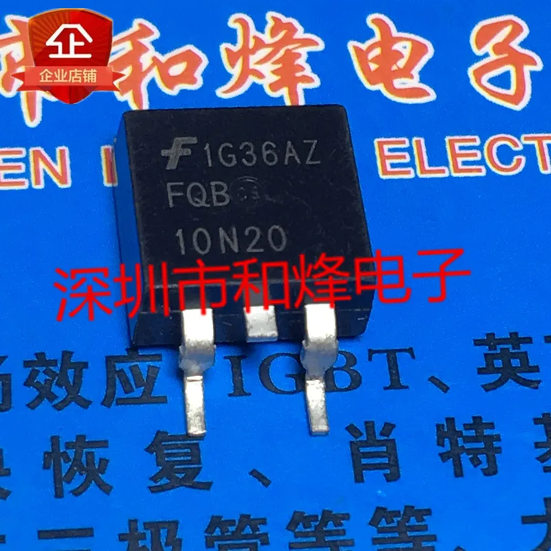 5-10 piezas FQB10N20 MOS TO-263 10A 200V IC nuevo y ORIGINAL en STOCK