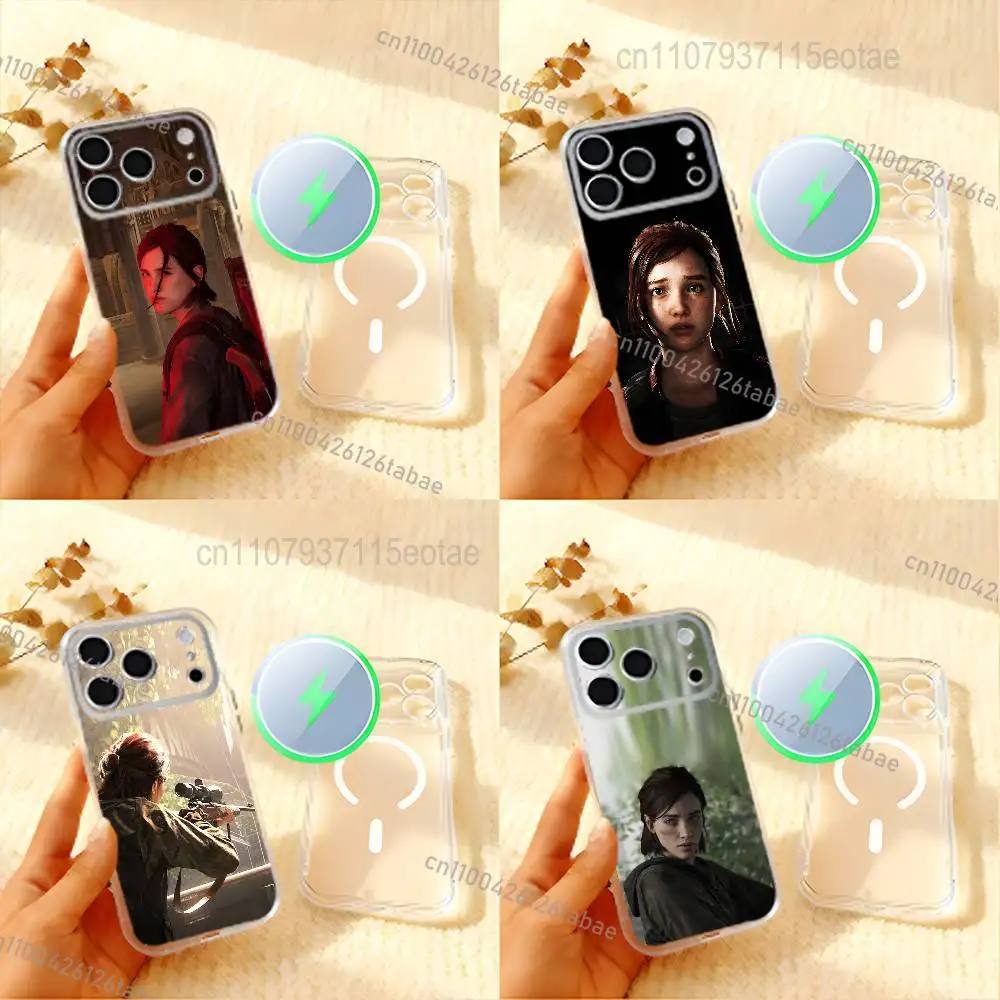 E-Ellie Williams Phone Case For iPhone 17,16,15,14,13,12,11 Pro,Max,Plus,Mini,Air,E Magnetic Frosted Clear