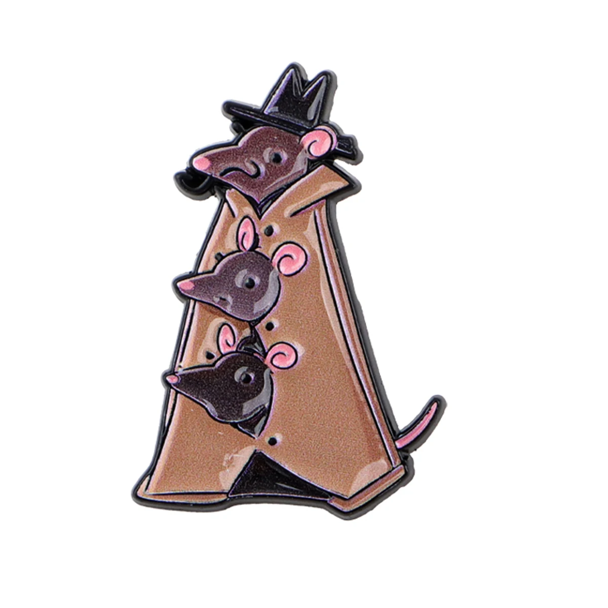 Cute Mouse Enamel Pin Funny Animal Brooch Lapel Pins Badge on Backpack Clothing Accessories Fashion Jewelry Friends Gifts