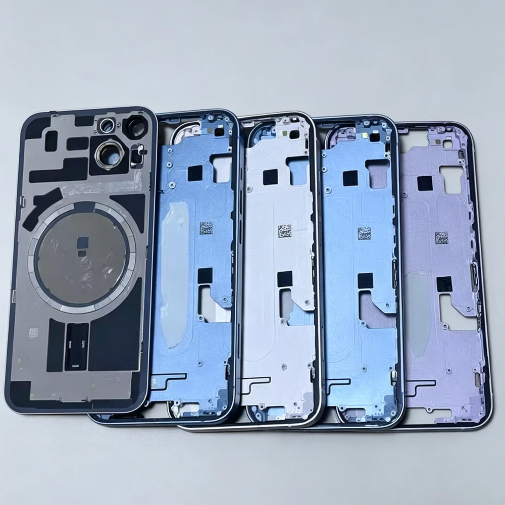 Boîtier de batterie pour iPhone 14 Pro Max 12 Mini 13 Pro Max 11 15 Pro, châssis arrière avec boutons latéraux