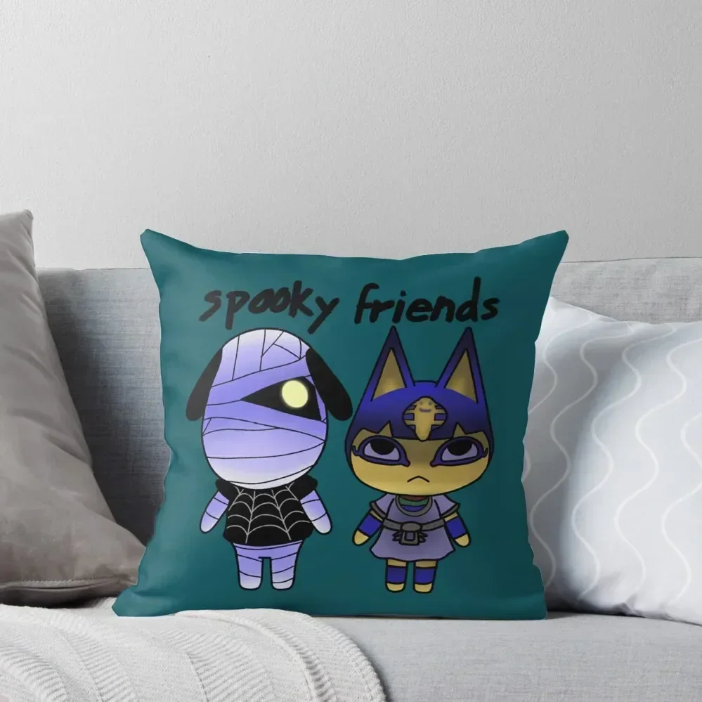 

Spooky Friends Throw Pillow Sofa Decorative Covers Decorative Sofa Cushion autumn decoration Custom Cushion pillow
