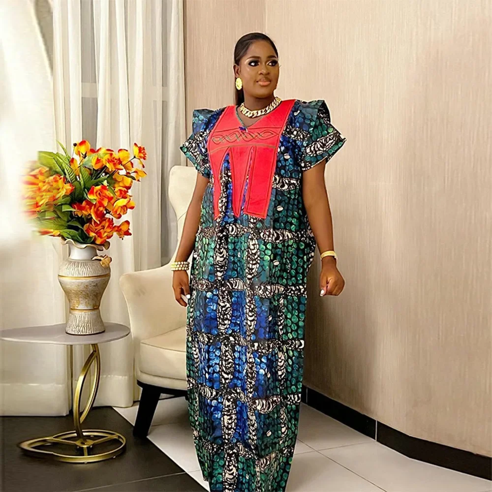 African Dresses for Women Traditional Africa Clothing Dashiki Ankara Outfits Gown Abayas Robe Muslim Kaftan Maxi Long Dress