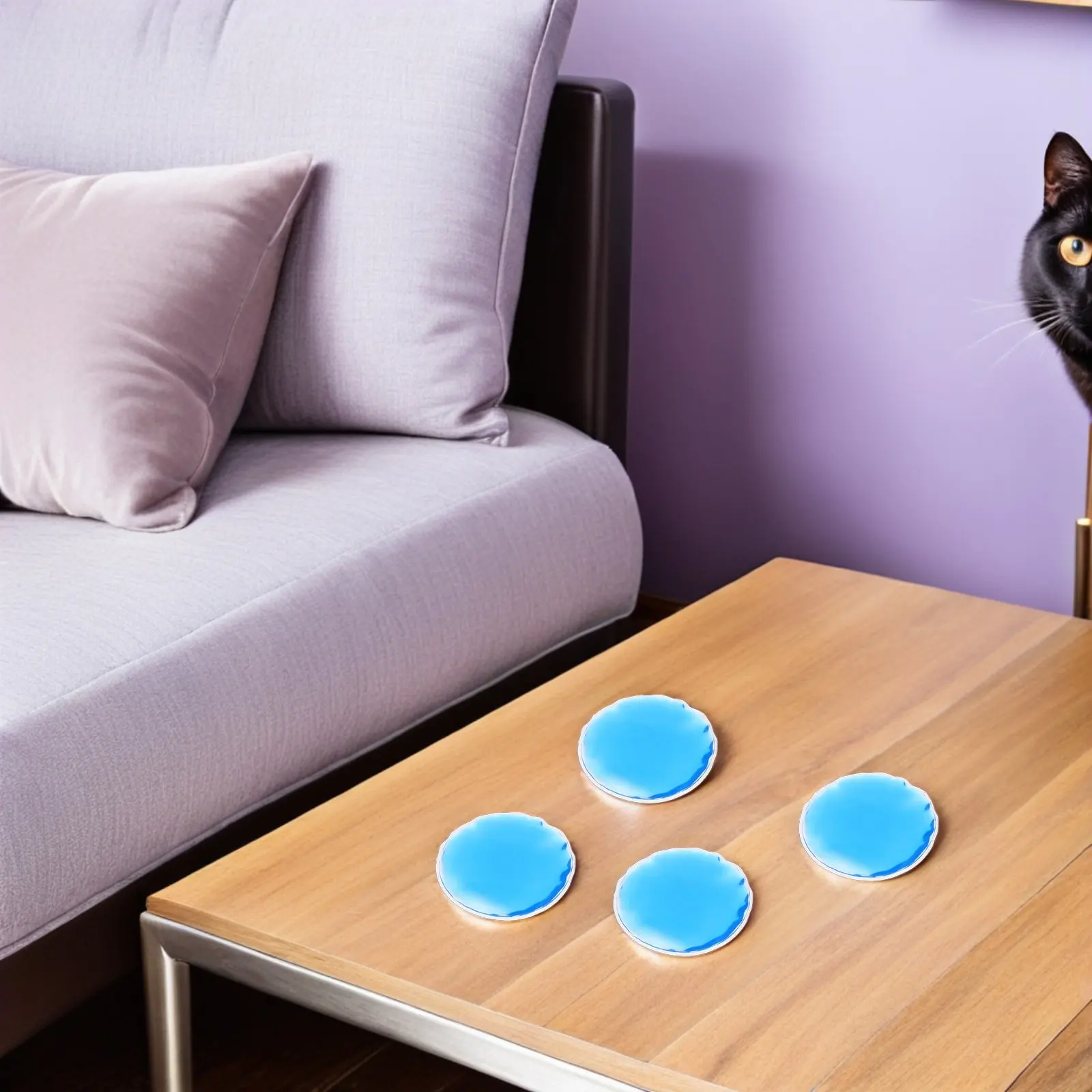 

10pcs Round PVC Cooling Heating Eye Mask 7cm Cold Compress Hot Therapy Pads for Sleeping Fatigue Relief Gel Ice Packs