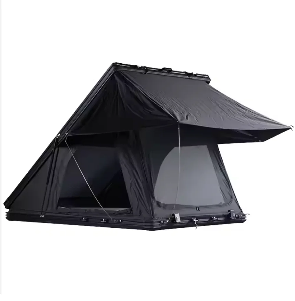 Automatic Rooftop Tent 2-3 Person  Outdoor Camping Aluminium Hard Shell Roof Top Tents  with Ladder for Suv