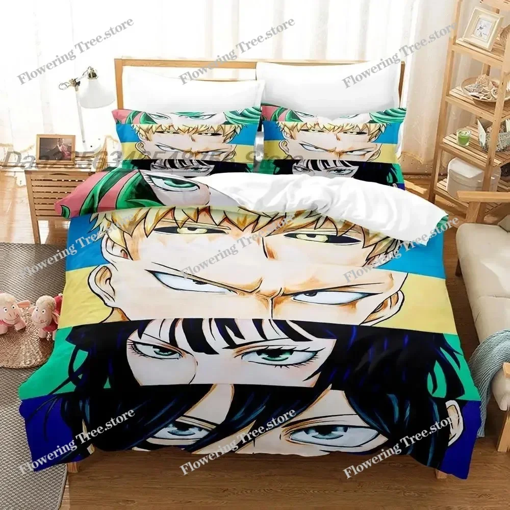 

One Punch Man Bedding Set Single Twin Full Queen King Size Bed Set Aldult Kid Bedroom Duvetcover Sets 3D Anime bed sheet set